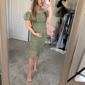 Bump Friendly Smocked Dress